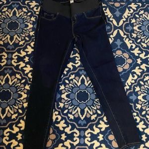 Maternity front low-panel jeggings